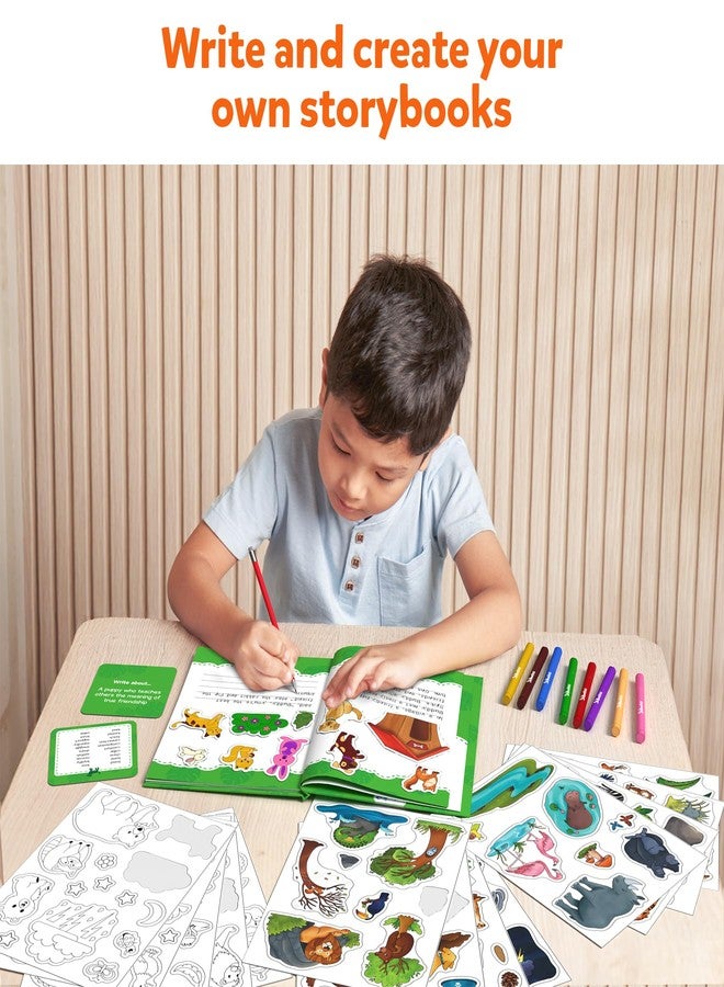 Skillmatics Storybook Art Kit - Create Animal-Themed Stories, DIY Craft & Writing Kit with 300+ Stickers, Scrapbooking Activity, Gifts for Kids Ages 5, 6, 7, 8, 9, 10 - Image 3